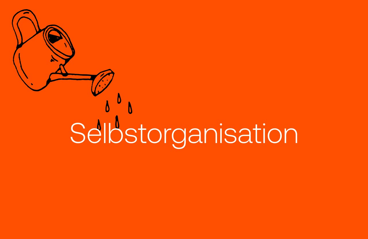 Selbstorganisation wird mit einer Gießkanne gegossen